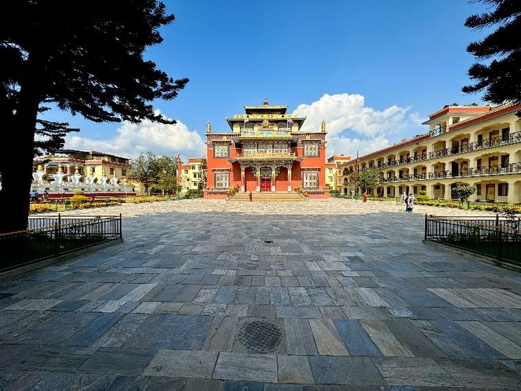 De boeddhistische wijk Boudha in Kathmandu