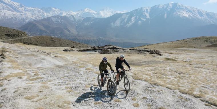 Onderweg de regio Upper Mustang binnen