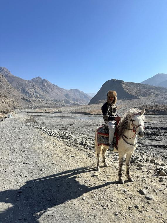 Jomsom, eindpunt van de etappe