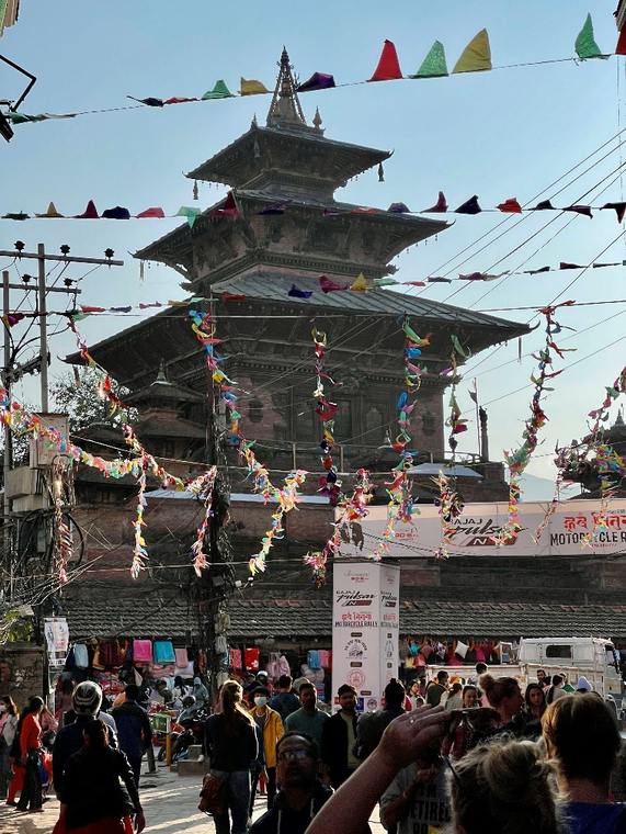 Het straatleven van Kathmandu